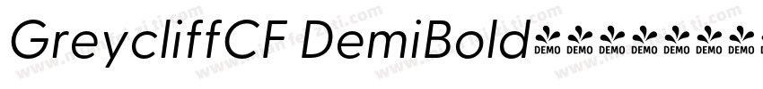 GreycliffCF DemiBold字体下载字体转换